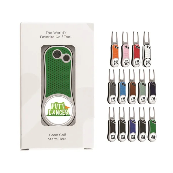 Pitchfix Hybrid Golf Divot Tool in Carton Window Box