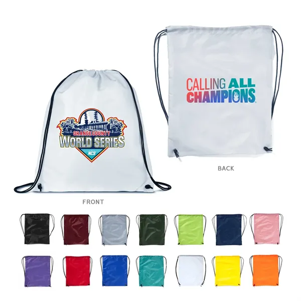 Full Color Drawstring Cinch up Backpack