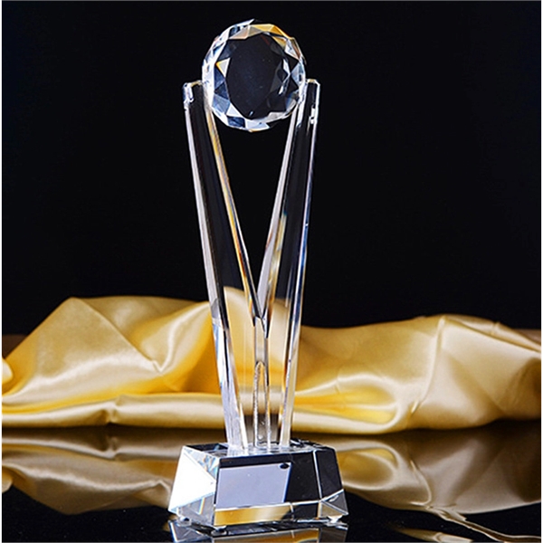 10 5/8" Tall Optic Crystal Awards