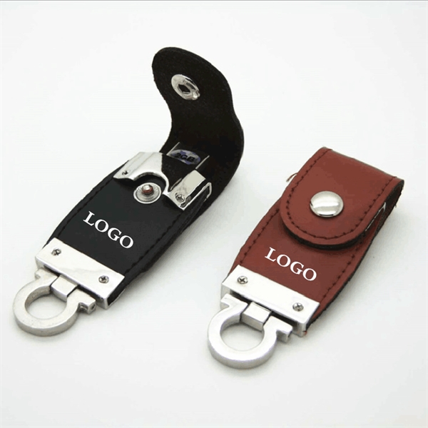 8GB Real Leather Metal USB Pen Drive