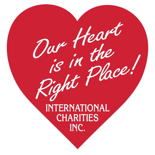 Heart Paper Lapel Sticker On Roll