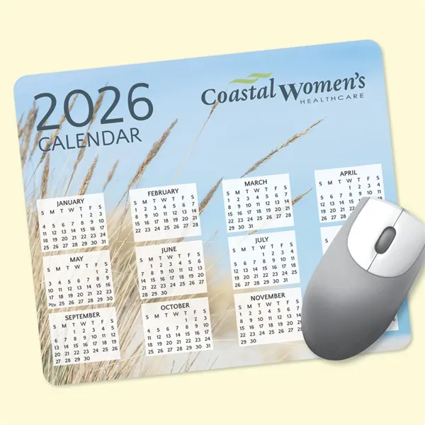 Origin'L Fabric® 8 x 9.5 x 1/4 Calendar Mouse Pad