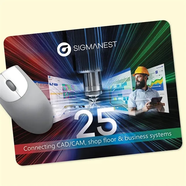 Vynex® Heavy Duty 7" x 9" x 1/8" Hard Surface Mouse Pad
