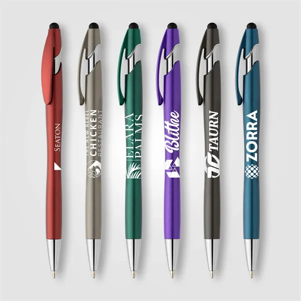 La Jolla Recycled Plastic Metallic Stylus Pen