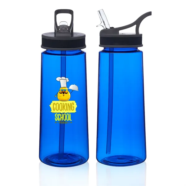 22 oz. Sports Water Bottle With Straw