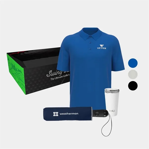 24 oz SWIG® Tumbler,Callaway Golf Polo & Umbrella Gift Set