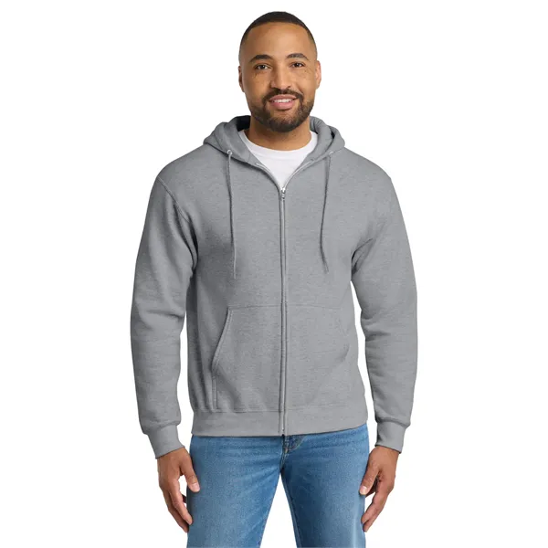 Port & Co Essential Fleece Full-Zip Hooded Sweatshirt.