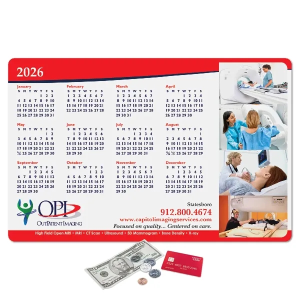 Heavy Duty Fabric Calendar Counter Mat - 11" x 17" x 1/16"