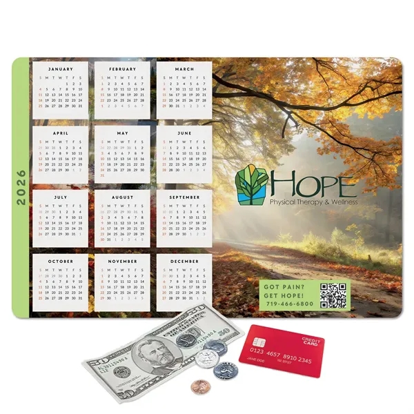 Peel&Place® Ultra Thin Calendar Counter Mat-10"x15" x .015"