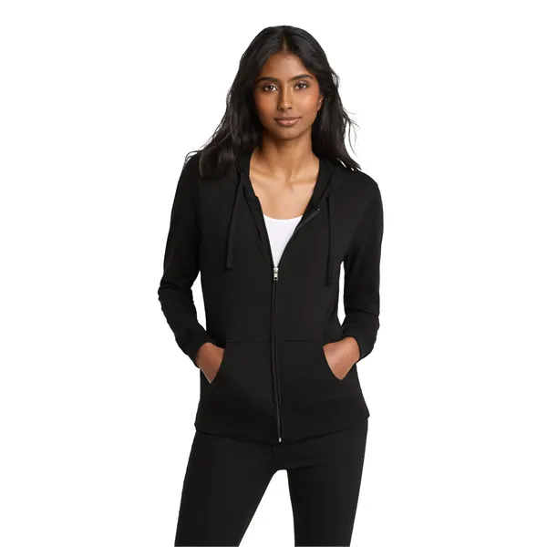District Women's Fitted Jersey Full-Zip Hoodie.