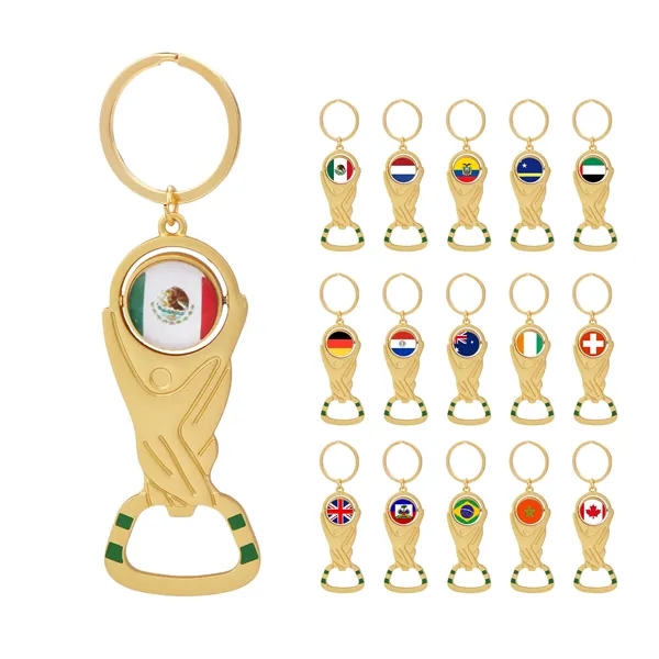 2026 World Cup Trophy Bottle Opener Keychain