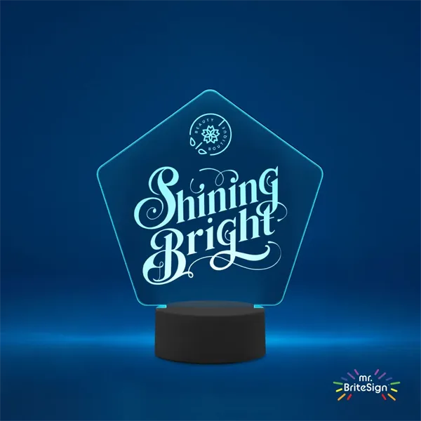 mr.BriteSign LED Acrylic Sign - Pentagon