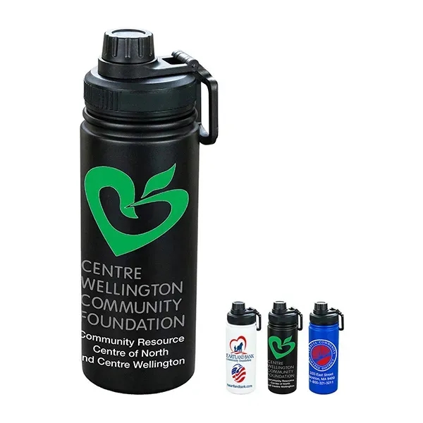 19 oz Powder Coated Double Wall Stainless Steel Tumbler