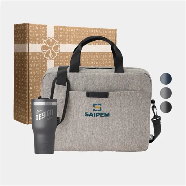 RTIC® Tumbler & RejuVe® X-Pak Business Laptop Bag Gift Set