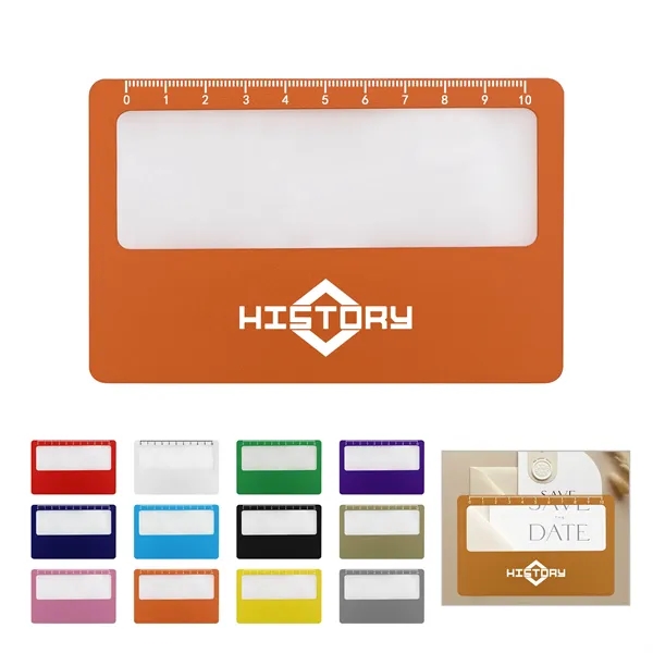 3X PVC Pocket Magnifying Sheet Credit Card Magnifier