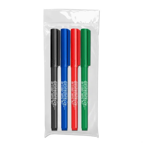 Note Writer Felt Tip Pen - USA Made - 4 Pack