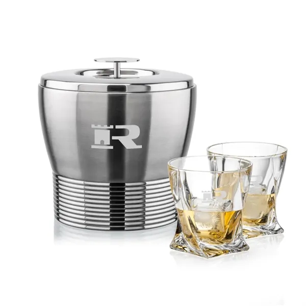 Genoa Ice Bucket & Oasis On-the-Rocks Set
