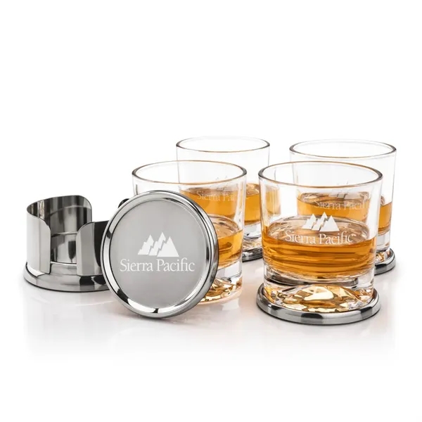 Baldoni Coasters & Hadley On-the-Rocks Set