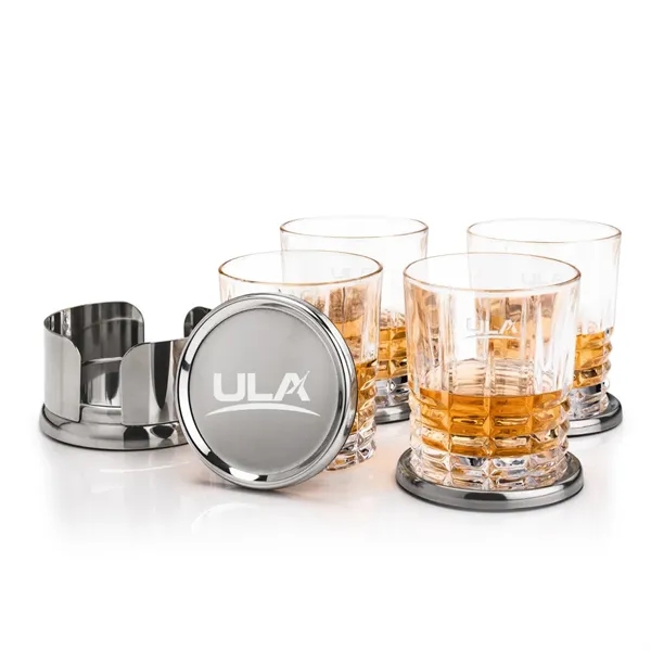 Baldoni Coasters & Fortino On-the-Rocks Set