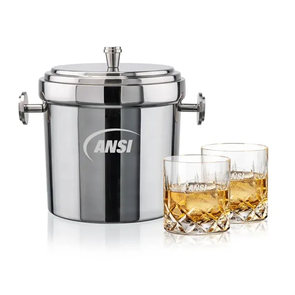 Milano Ice Bucket & Denby On-the-Rocks Set