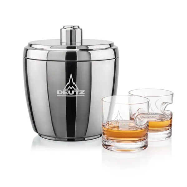 Pescara Ice Bucket & Havana On-the-Rocks Set