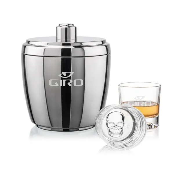 Pescara Ice Bucket & Delrina Skull On-the-Rocks Set