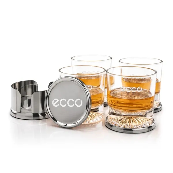 Baldoni Coasters & Romford On-the-Rocks Set