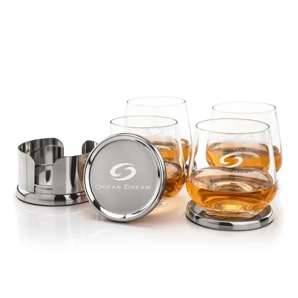 Baldoni Coasters & Garland On-the-Rocks Set
