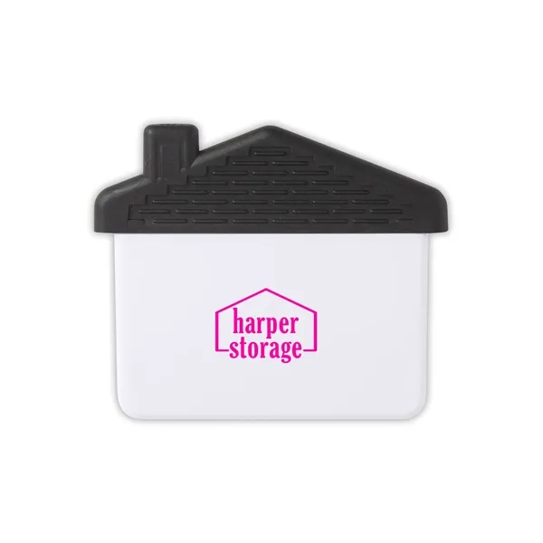 Recycled PS House Shape Magnetic Memo Clip.
