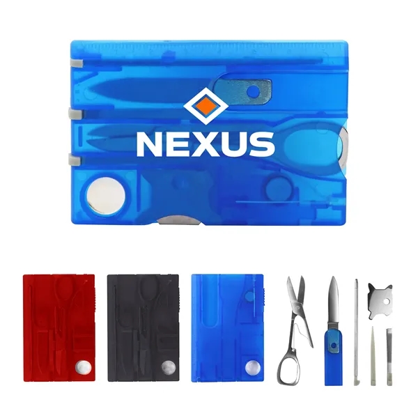 12 In 1 Mini Multifunctional Outdoor Survival Tools Card Kit