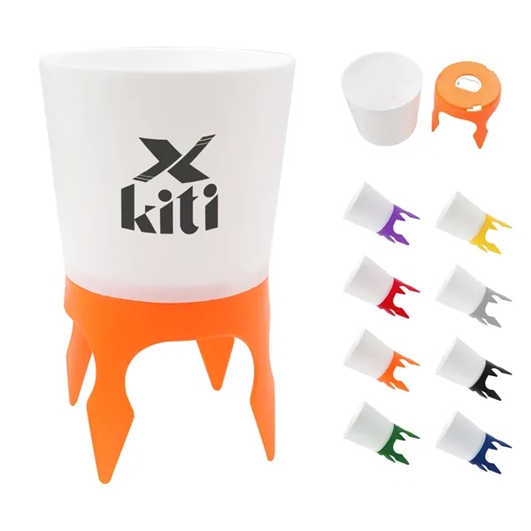 Detachable Plastic Beach Cup Holder With Bottle Opener
