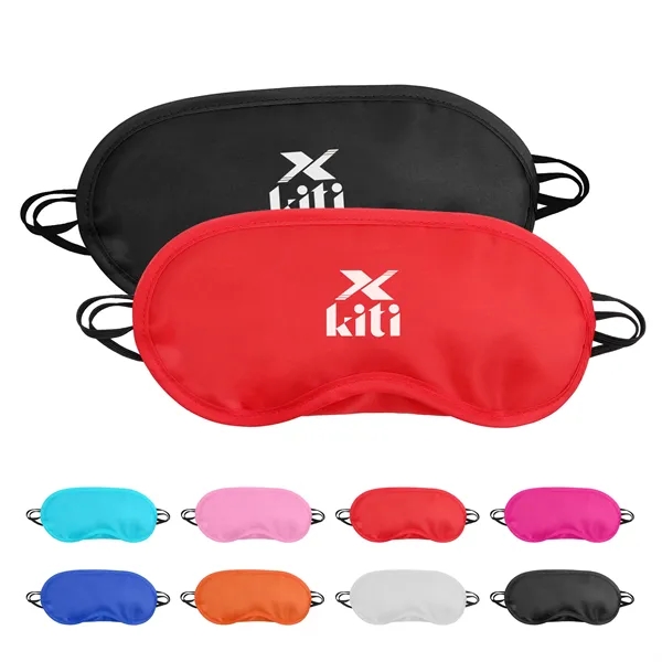 Disposable Polyester Travel Sleep Eye Mask W/ Nose Pad