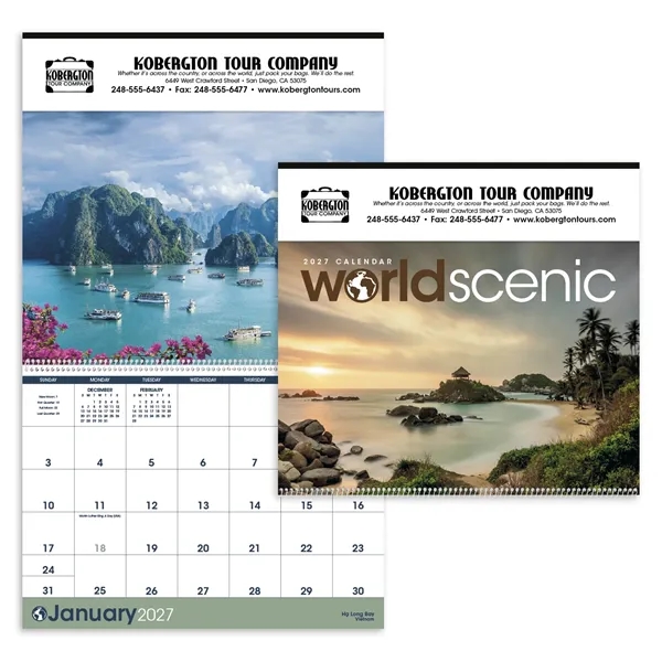 Triumph® Calendars World Scenic Calendar
