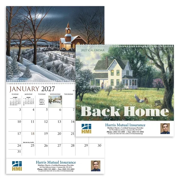 HotLine® Products Back Home Appointment Calendar - Spiral