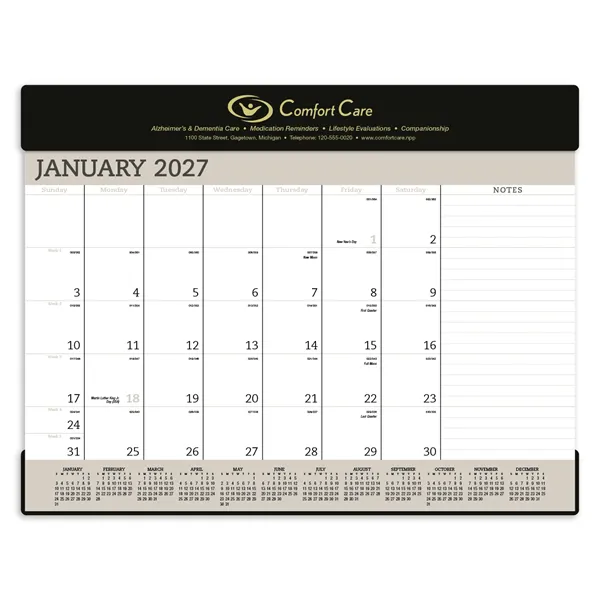 Triumph® Calendars Vinyl Desk Pad