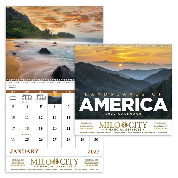Good Value™ Landscapes of America - Spiral Calendar