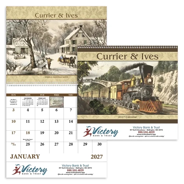 Good Value™ Currier & Ives - Spiral Calendar