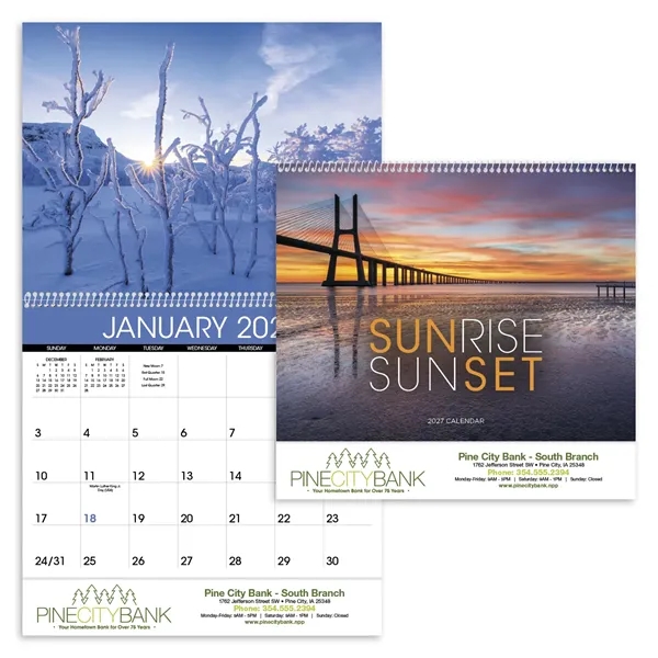 Triumph® Calendars Sunrise Sunset Calendar