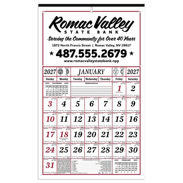 Skinner & Kennedy® 7-Sheet Almanac