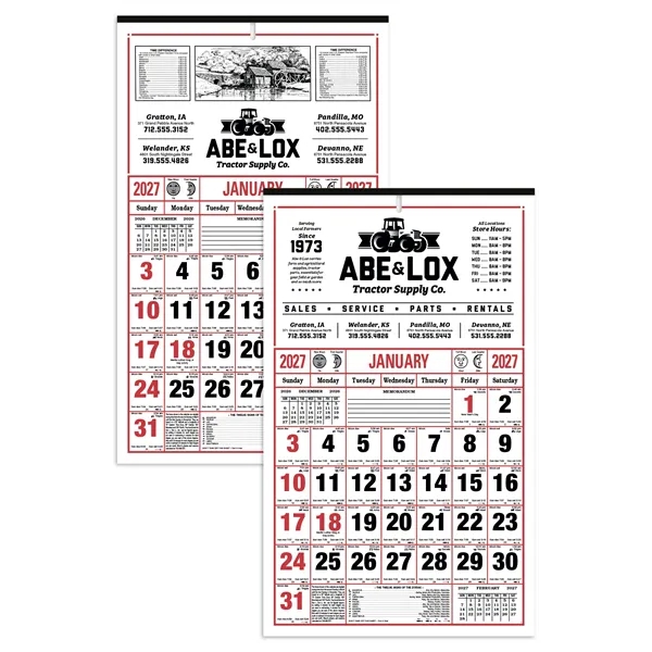 Skinner & Kennedy® 8-Sheet Almanac Calendar