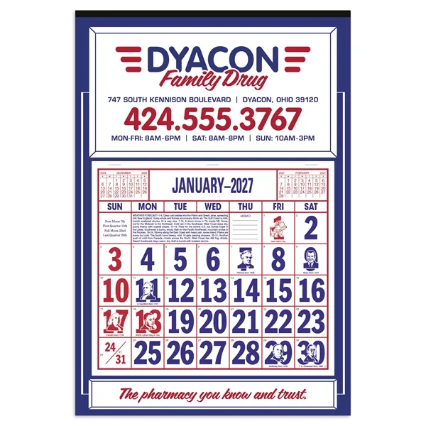 Skinner & Kennedy® Apron Calendar