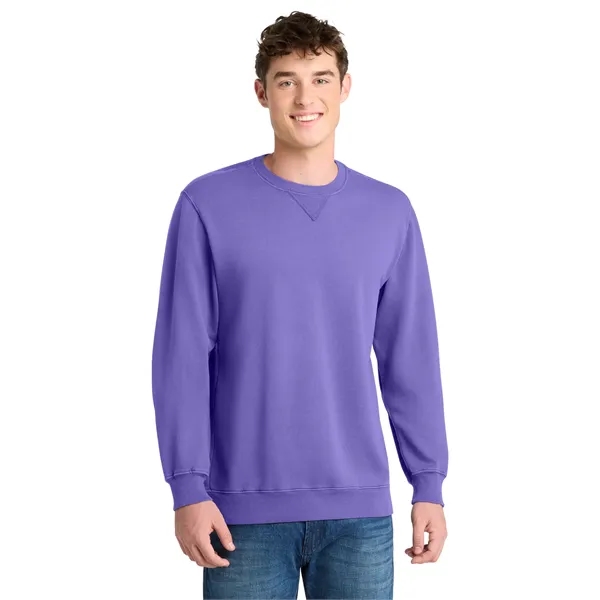 Port & Co Beach Wash Garment-Dyed Crewneck Sweatshirt