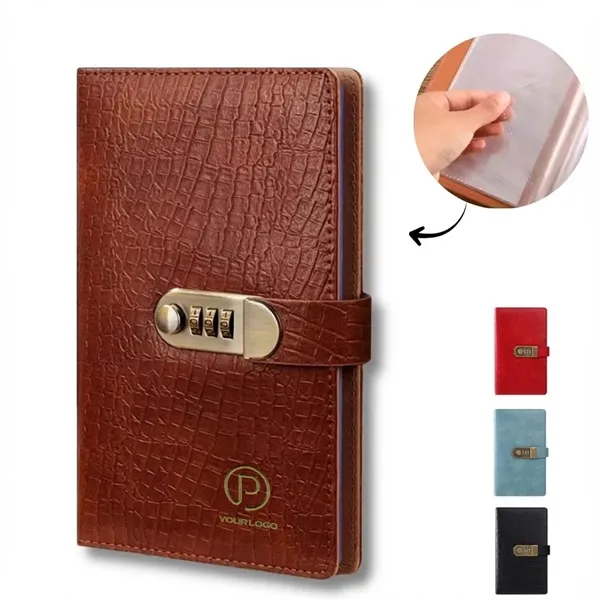 Financial savings organizer book with combination lock