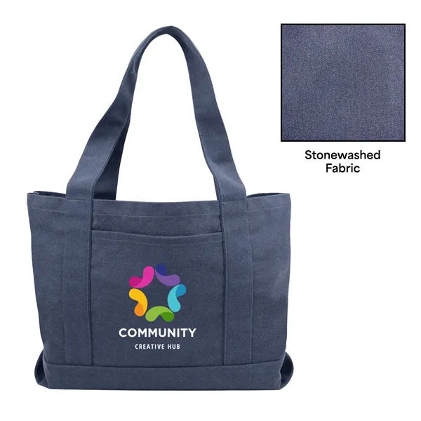 Stonewashed Boat Tote