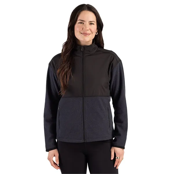 Cutter & Buck Hunts Point Recycled Fleece Womens Hybrid F...