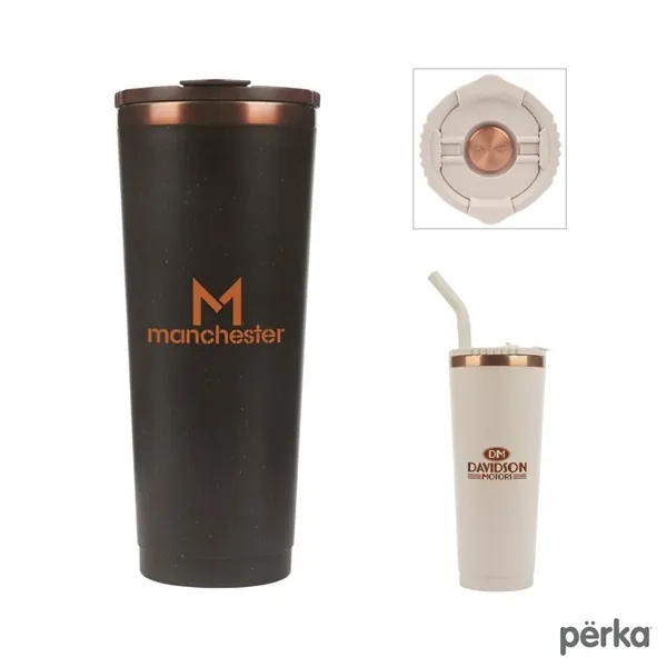 Perka® Barbarossa 24 oz. Recycled Steel and Coffee Ground...