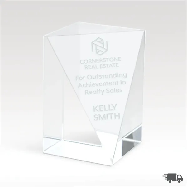 Polished Crystal Award - Sleek & Elegant Design - Brilliance