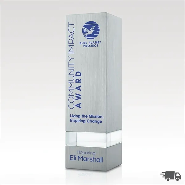 Crystal and Aluminum Tower Award-Ansley