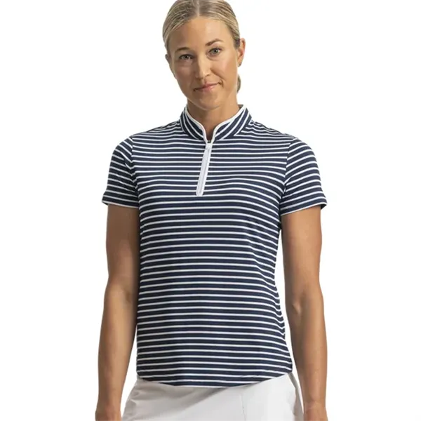 FootJoy Women's Zip-Front Stripe Shirt