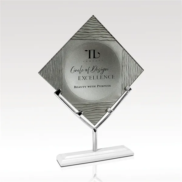 Art Glass Award - Silver & White - Sirius